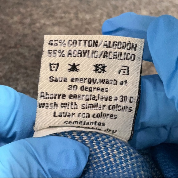 Chic Blue and White Checkered Tennis Racket Motif Pencil Skirt - Picture 4 of 4